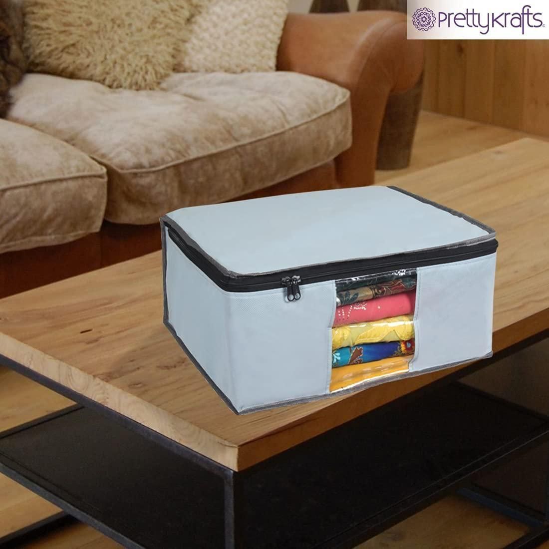 Saree Cover - Solid Non Woven Saree Cover for Wardrobe (Pack of 6) Home Essentials