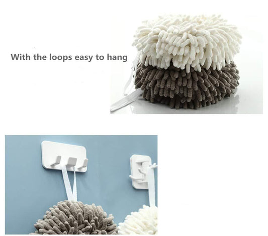 Fuzzy Ball Shaped Towel Home Essentials