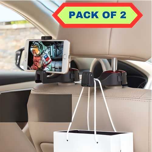 Car Seat Back Hooks with Phone Holder(Pack of 2) Electronics