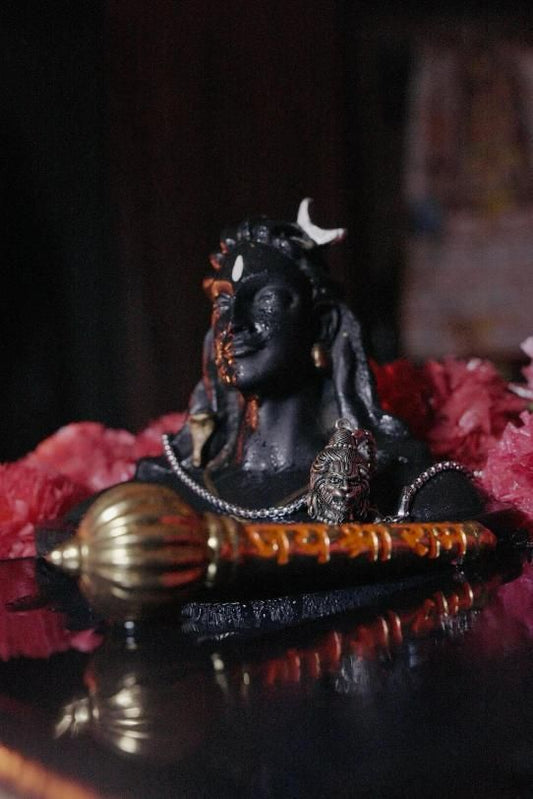 2 Face Pendent of Hanuman/Shankar with Chain Jewellery