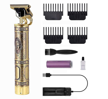 Hair Trimmer For Men Buddha Style Trimmer, Professional Hair Clipper, Adjustable Blade Clipper, Hair Trimmer and Shaver,Retro Oil Head Close Cut Precise hair Trimming Machine (Golden) Personal Care