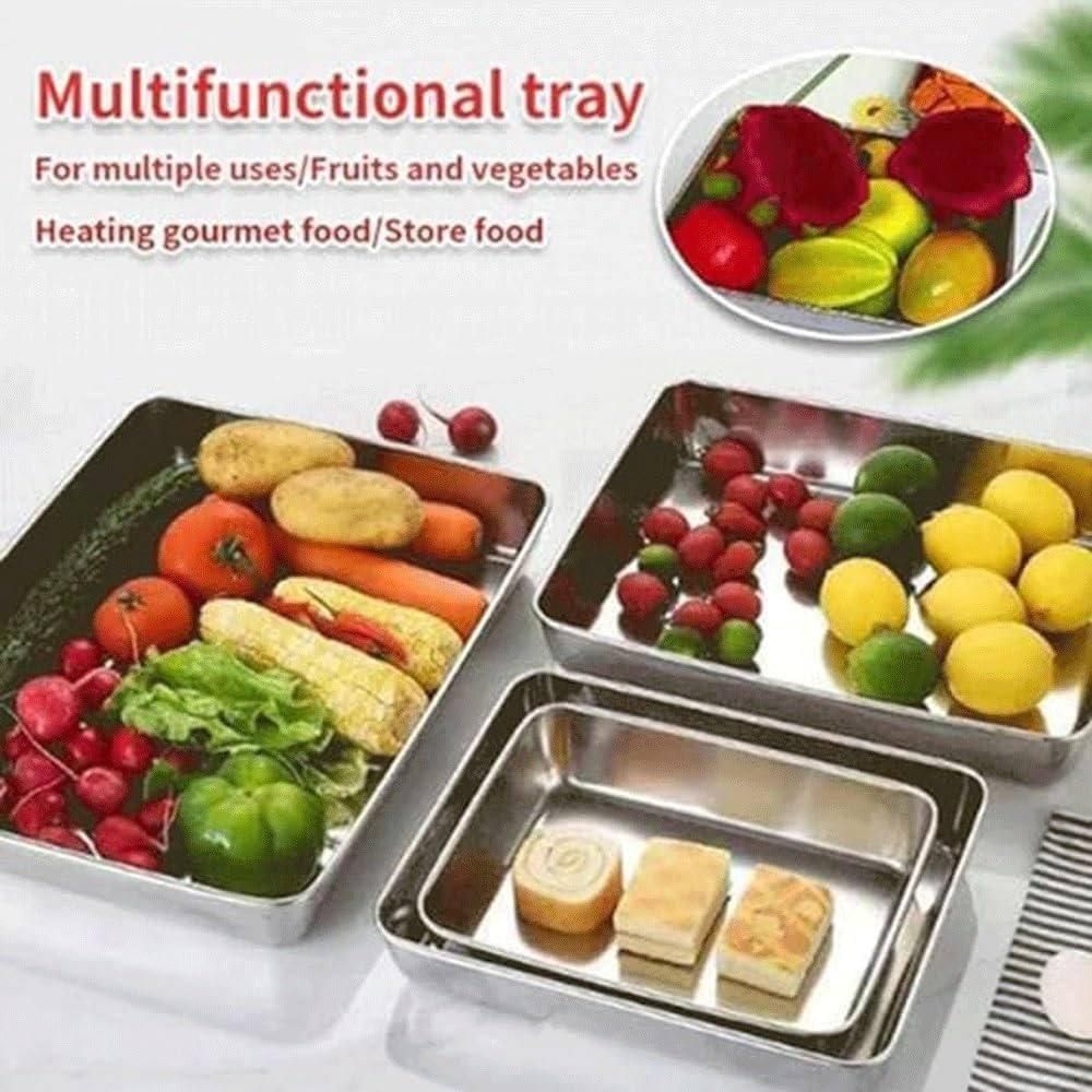Non Stick Baking Pan Food Storage Box with Cover Pack of 2 Home Essentials