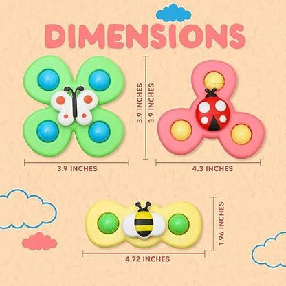 Spinning Sensory Toy for Toddler - 3 Pcs Set Kids