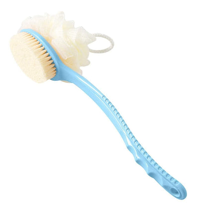Arcreactor Zone 2 IN 1 loofah with handle, Bath Brush, back scrubber, Bath Brush with Soft Comfortable Bristles And Loofah with handle, Double Sided Bath Brush Scrubber for bathing(Pack of 2) Home Essentials