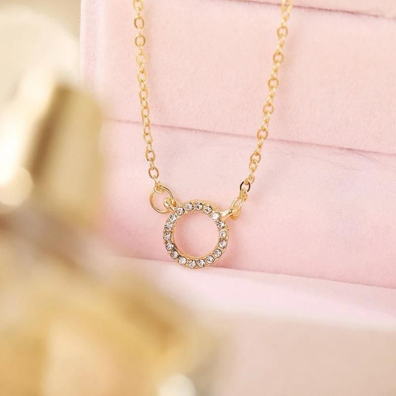 Women's Stone Pendant with Chain Micro Plating Jewellery