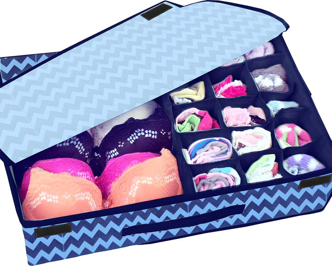 Organizer-Non Woven Drawer Dividers Innerwear Wardrobe Organizer Home Essentials