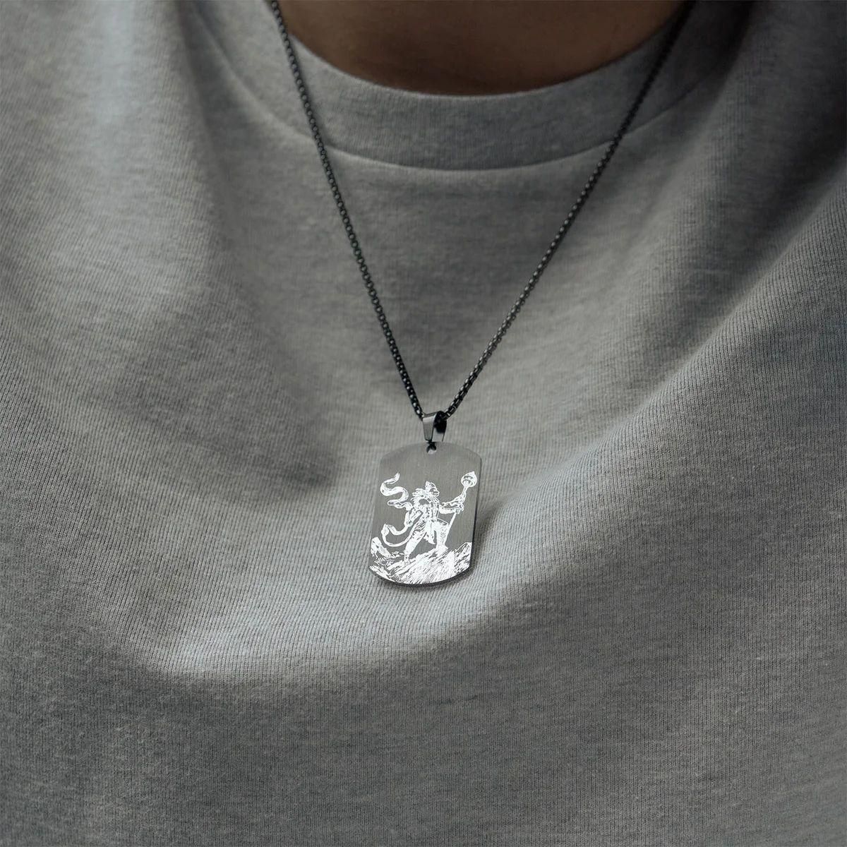 Protector Hanuman Godform Pendant with Chain Jewellery