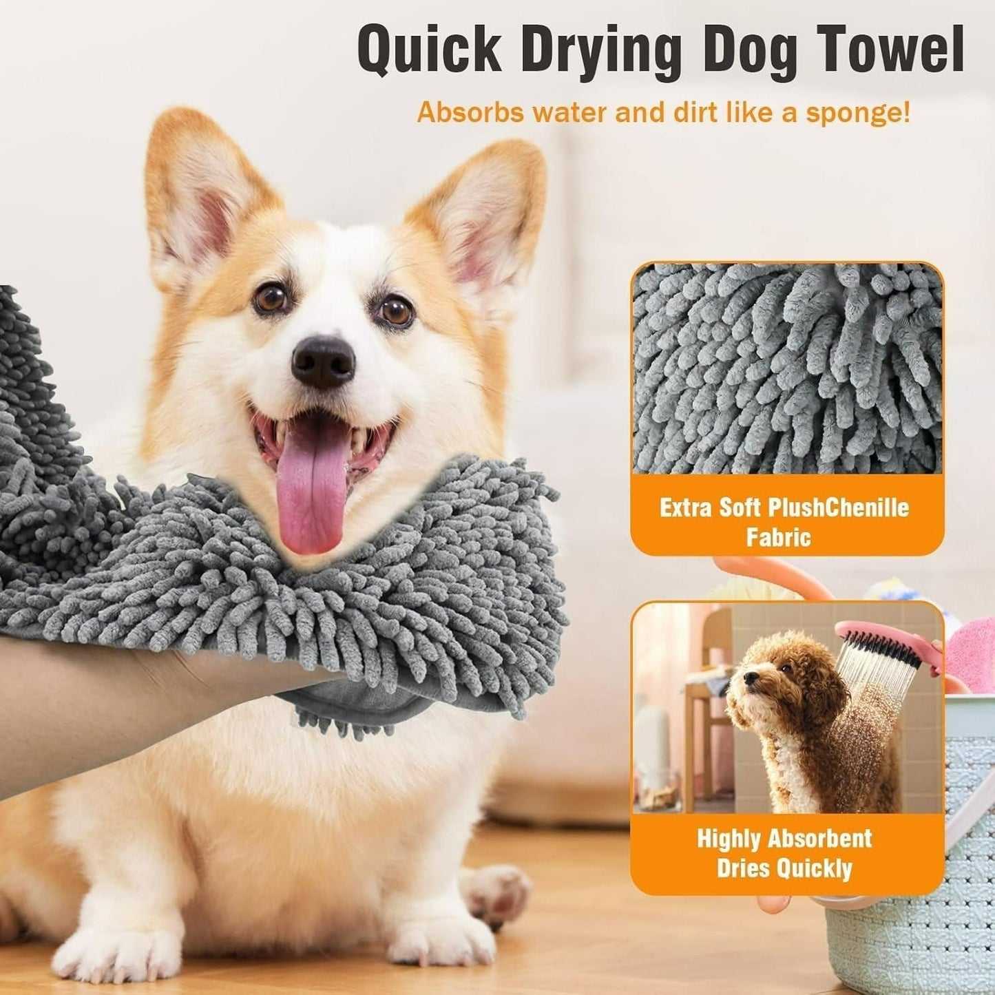 Microfiber Towel for Drying Dogs Home Essentials