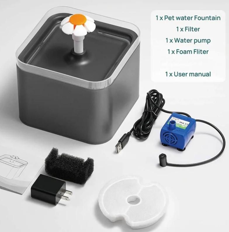 2L Small Pet Water Fountain for Kitten & Small Dogs Home Essentials