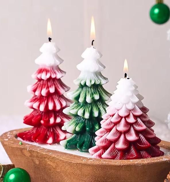 Long Scented Christmas Tree Candle Home Essentials