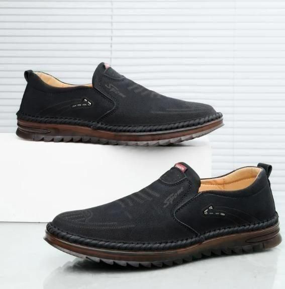 Men Leather Soft Casual Shoes Footwear