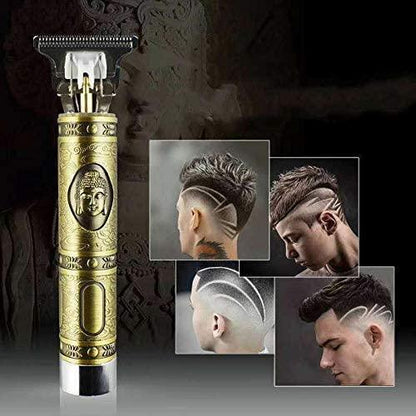 Hair Trimmer For Men Buddha Style Trimmer, Professional Hair Clipper, Adjustable Blade Clipper, Hair Trimmer and Shaver,Retro Oil Head Close Cut Precise hair Trimming Machine (Golden) Personal Care