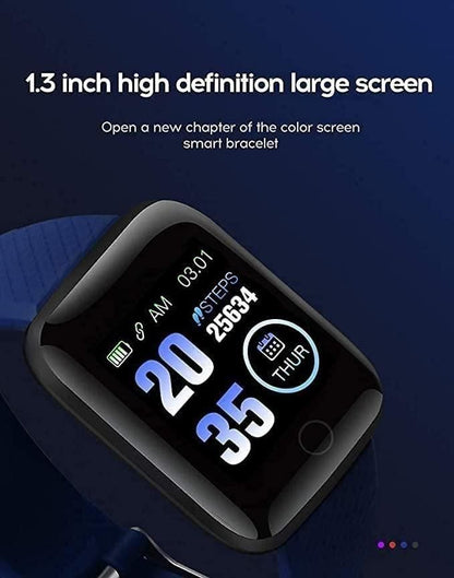 ID116 Plus Smart Bracelet Fitness Tracker Color Screen Smartwatch Heart Rate Blood Pressure Pedometer Sleep Monitor Accessories