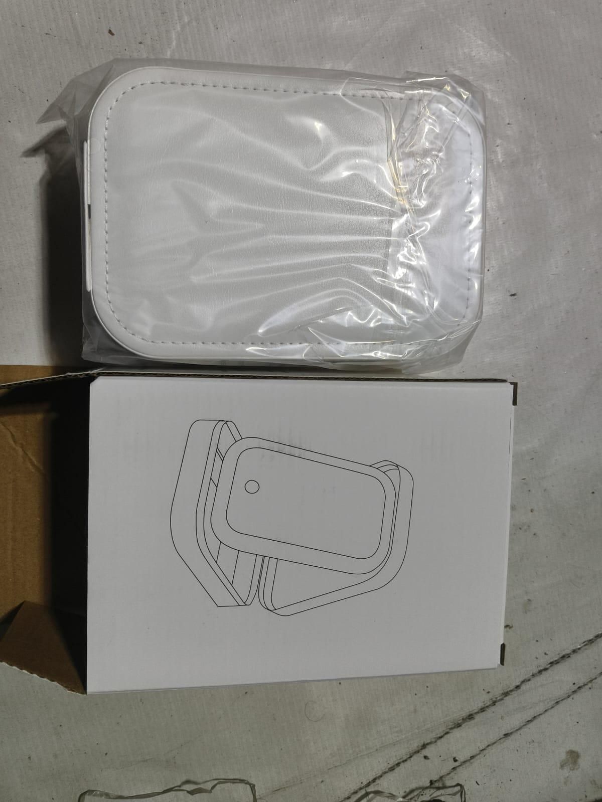 White Jewelry Box with LED Mirror Home Essentials