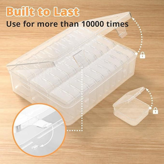 30 Box Multi-Compartment Organizer Set with Removable Grids