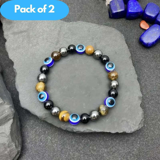 Devil's Eye Bohemian Bracelet Pack of 2 Jewellery