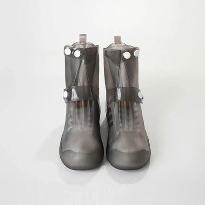 Waterproof Rain Shoe Covers with Secure Button Closure Footwear
