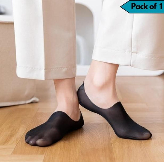 Silicone Non-slip Invisible No Show Socks(Pack Of 1) Accessories