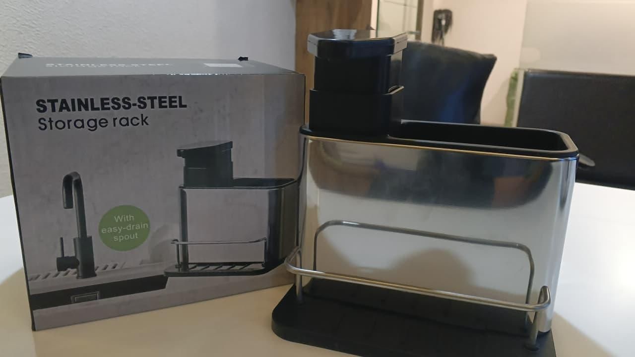 3 in 1 Kitchen Sink Caddy Stand Home Essentials