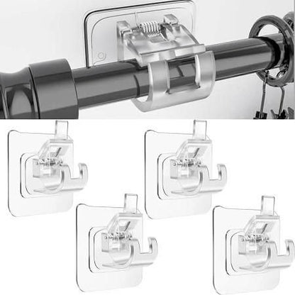 Rods Clips Hook Self Adhesive Pack of 6 Home Essentials