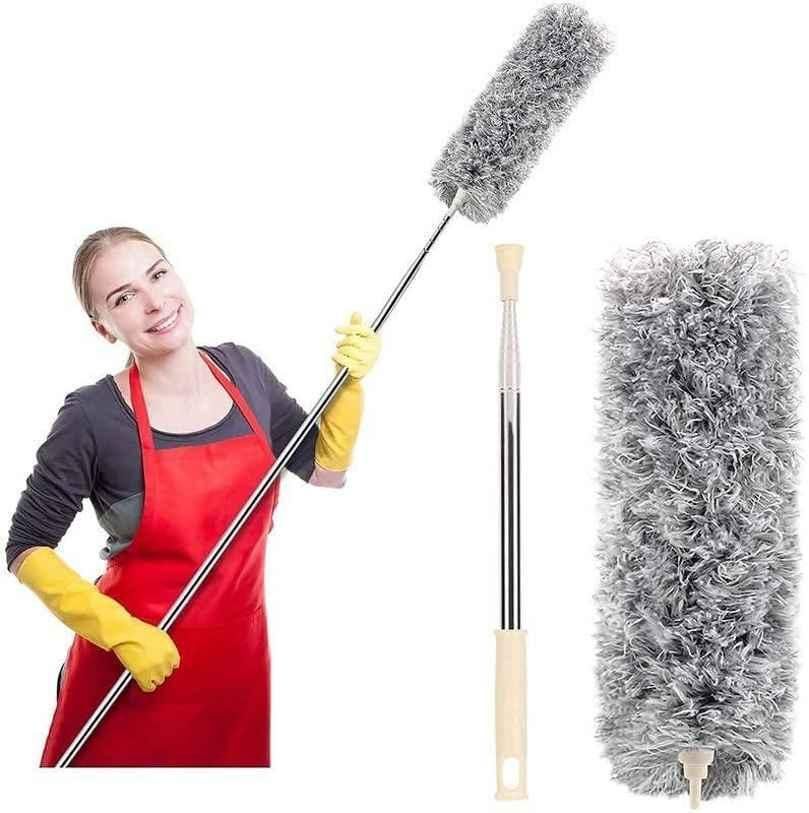 Flexible Mop Duster for Quick and Easy Cleaning with Long Rod Home Essentials