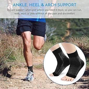 Swelling Arch Heel Socks yoga sport protect socks Accessories Pack of 2 Pair