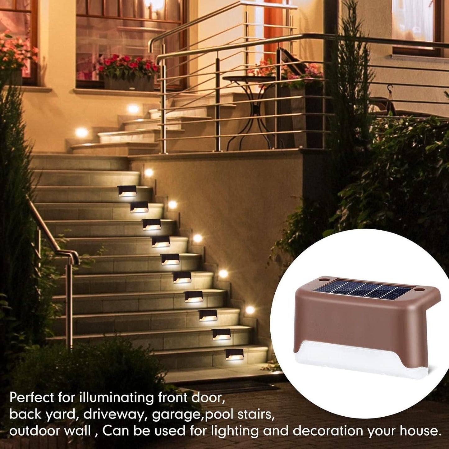 Solar Deck Lights Outdoor Electronics
