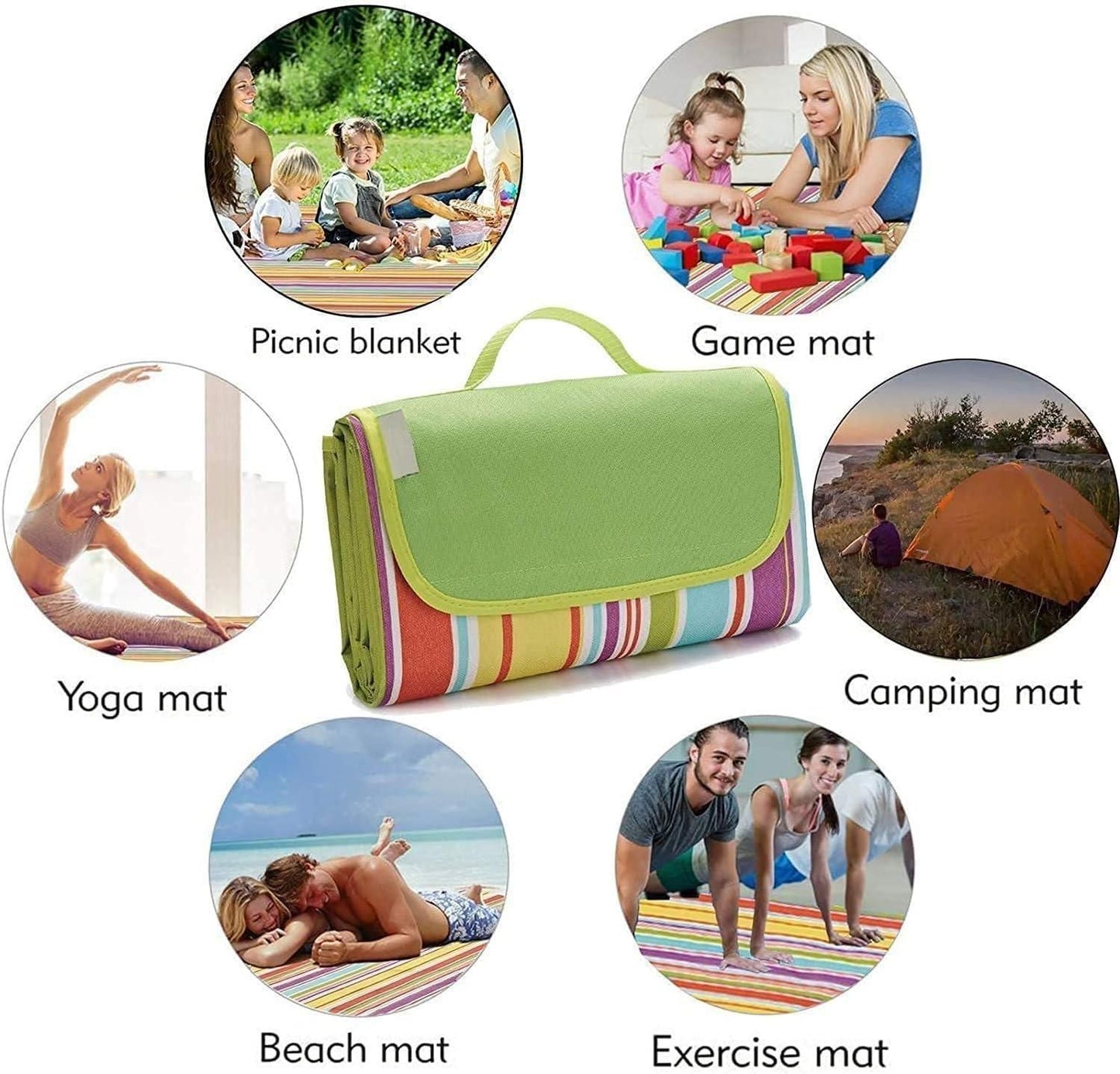 Waterproof Folding Camping Picnic Square Mat Home Essentials