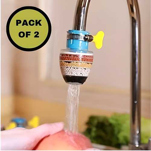 Home Kitchen Faucet Tap Water Clean Purifier Filter(Pack of 2) Home Essentials