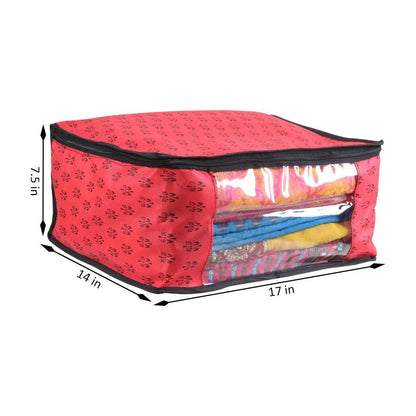 Saree Cover - Non Woven Printed Big Size Saree Covers ( Pack of 3 ) Home Essentials