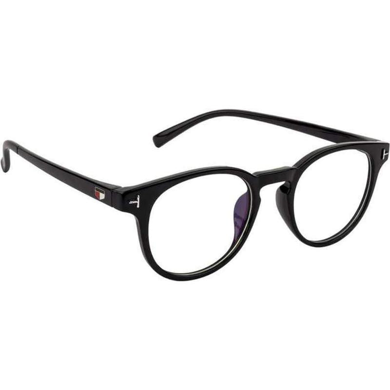 Unisex Clear Black Cat-eye Sunglass