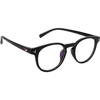 Unisex Clear Black Cat-eye Sunglass
