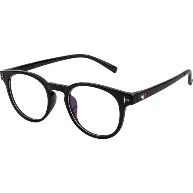 Unisex Clear Black Cat-eye Sunglass