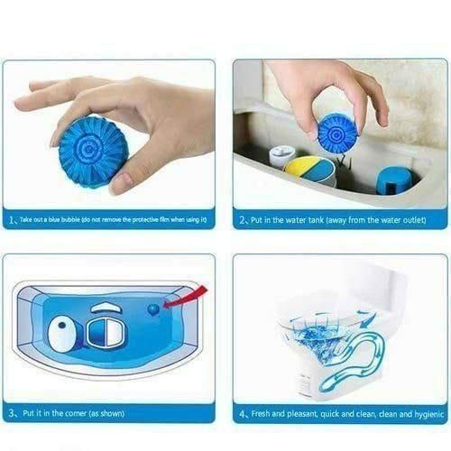 Toilet Cleaning Tablet-Toilet Deodorizer Bathroom Cleaner Tablet Pack of 1 (10pc) Home Essentials
