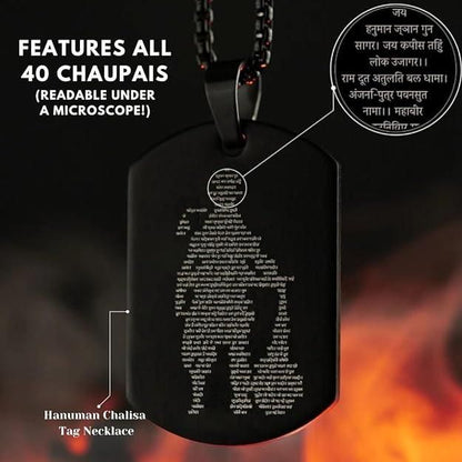 Hanuman Chalisa Pendant With Chain Jewellery