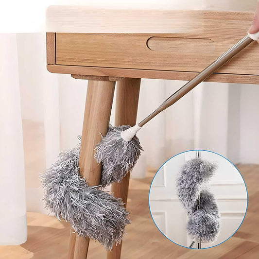 Flexible Mop Duster for Quick and Easy Cleaning with Long Rod Home Essentials