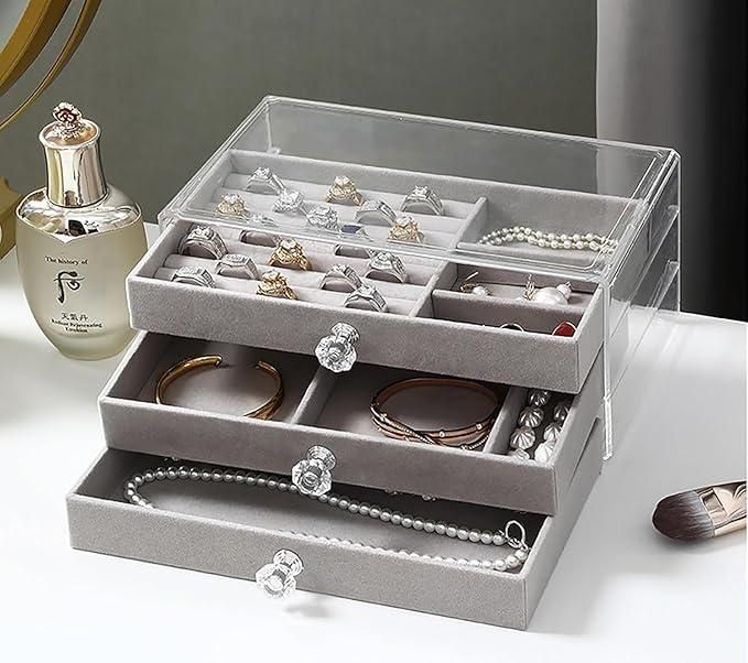 3 Layer Jewellery Storage Box Accessories