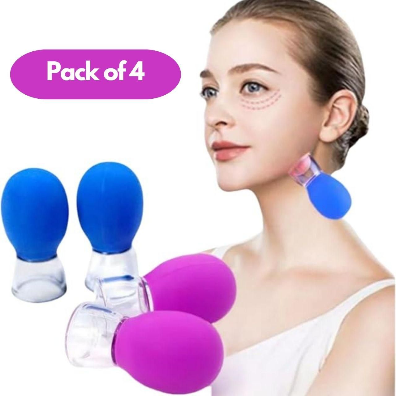 Vacuum Pressure Massage Cup Pack of 4 Beauty & Personal Care