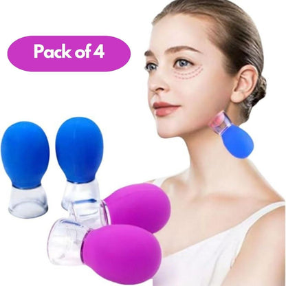 Vacuum Pressure Massage Cup Pack of 4 Beauty & Personal Care