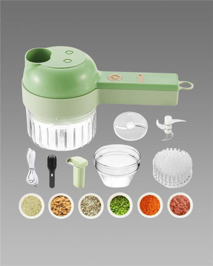 4 in 1 Portable Electric Vegetable Cutter Set Home Essentials