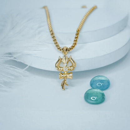 Trishul Pendant With Chain Jewellery