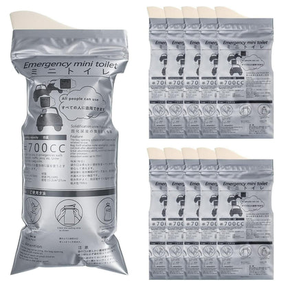 Emergency Mini Toilet-Urine Bag (Pack of 4) Home Essentials