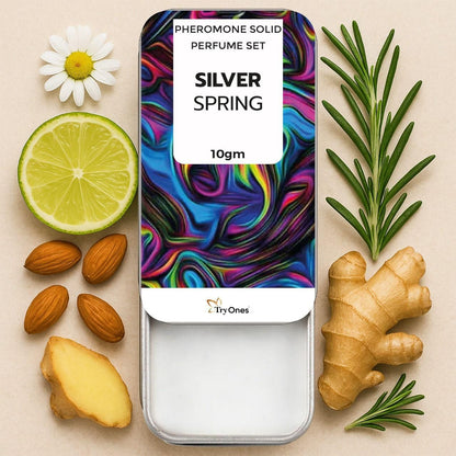 Pheromone Solid Perfume Set Silver Spring 20 gm Pack of 2 Beauty & Personal Care