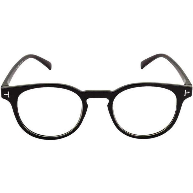 Unisex Clear Black Cat-eye Sunglass