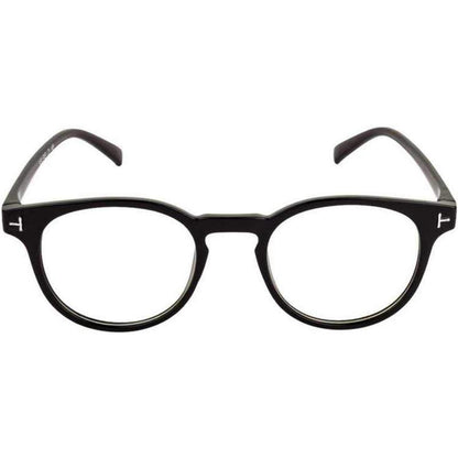 Unisex Clear Black Cat-eye Sunglass