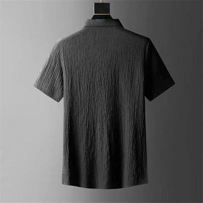 Men's Crinkled Co-Ord Set Black Men