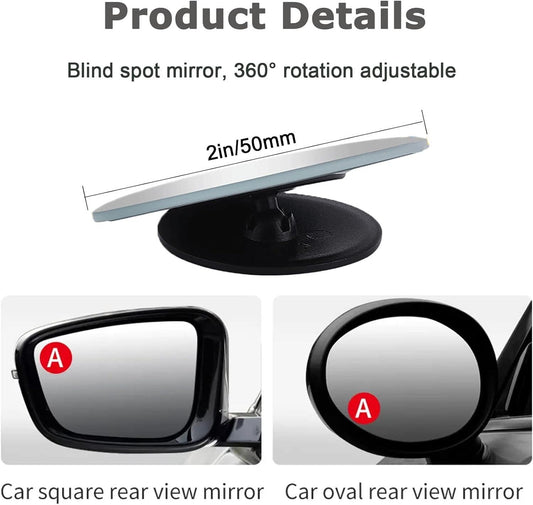 2" Round Wide Angle Blind Spot Mirror c&b Accessories