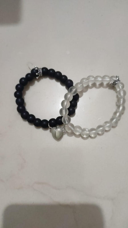 2pcs glow in the dark lover bracelets with a pair of beleket bff bracelets Jewellery