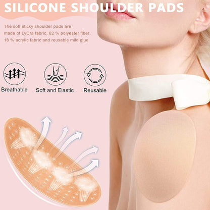 Soft Silicone Anti-slip Shoulder Push-up Pads Women Western