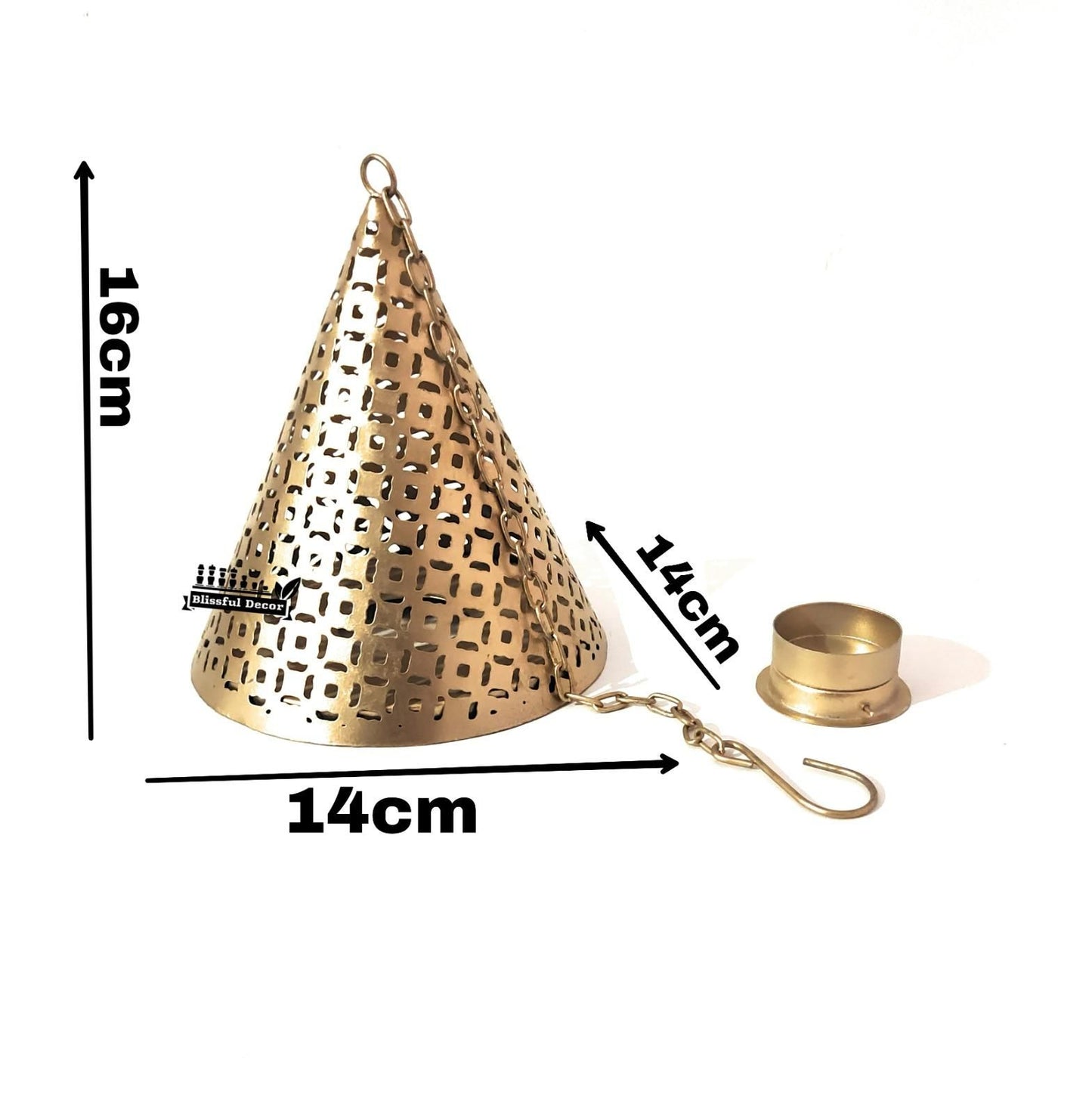 Hanging Cone Tea Light (Pack of 1)